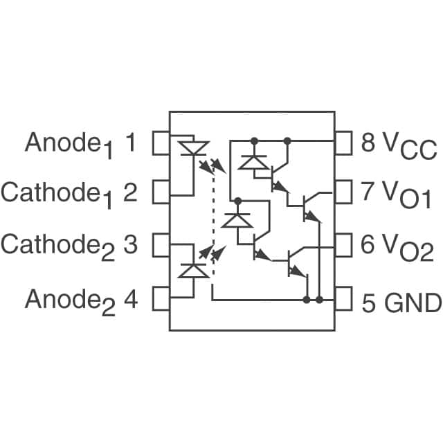 HCPL-070A-000E Broadcom Limited  Optoaisladores - Salida fotovoltaica de transistores
